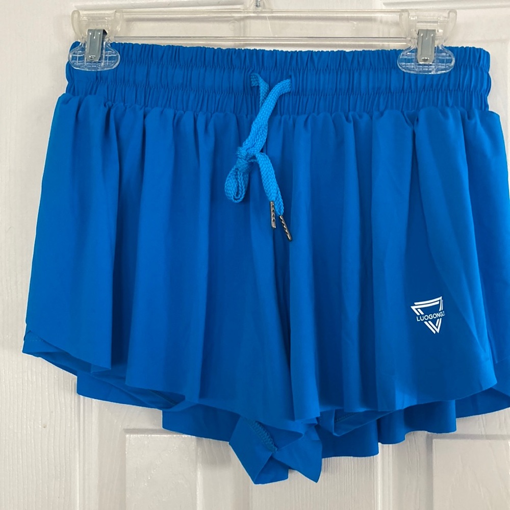 LUOGONGZI WOMENS FLOWYATHLETIC RUNNING /YOGA SHORTS SIZE M